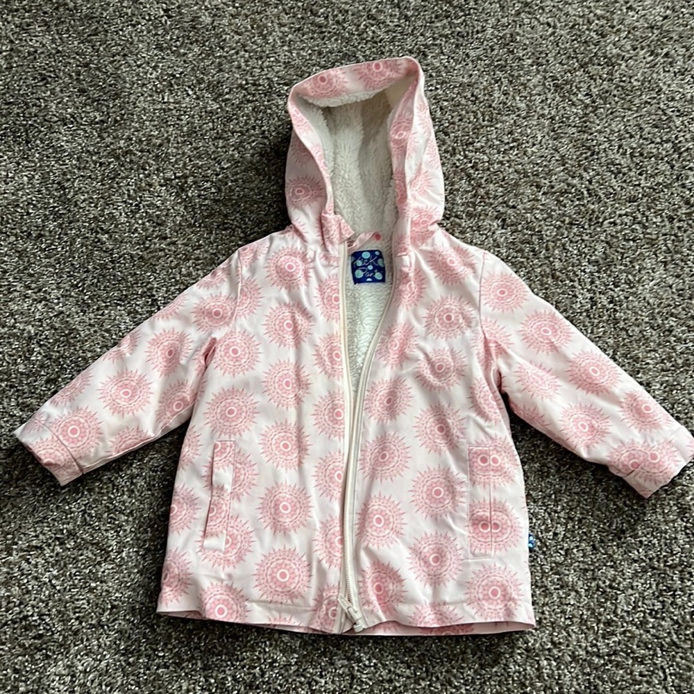 Kickee Pants Sherpa lined waterproof coat